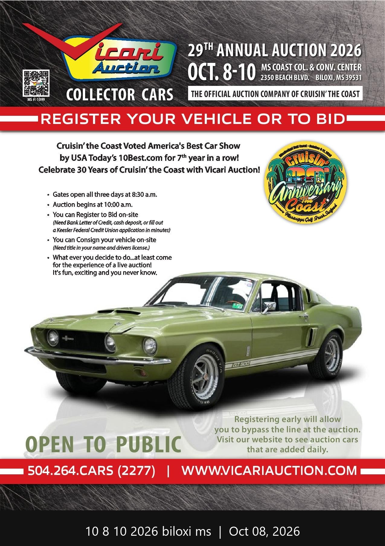 Vicari Auction 29th Annual Auction 2026